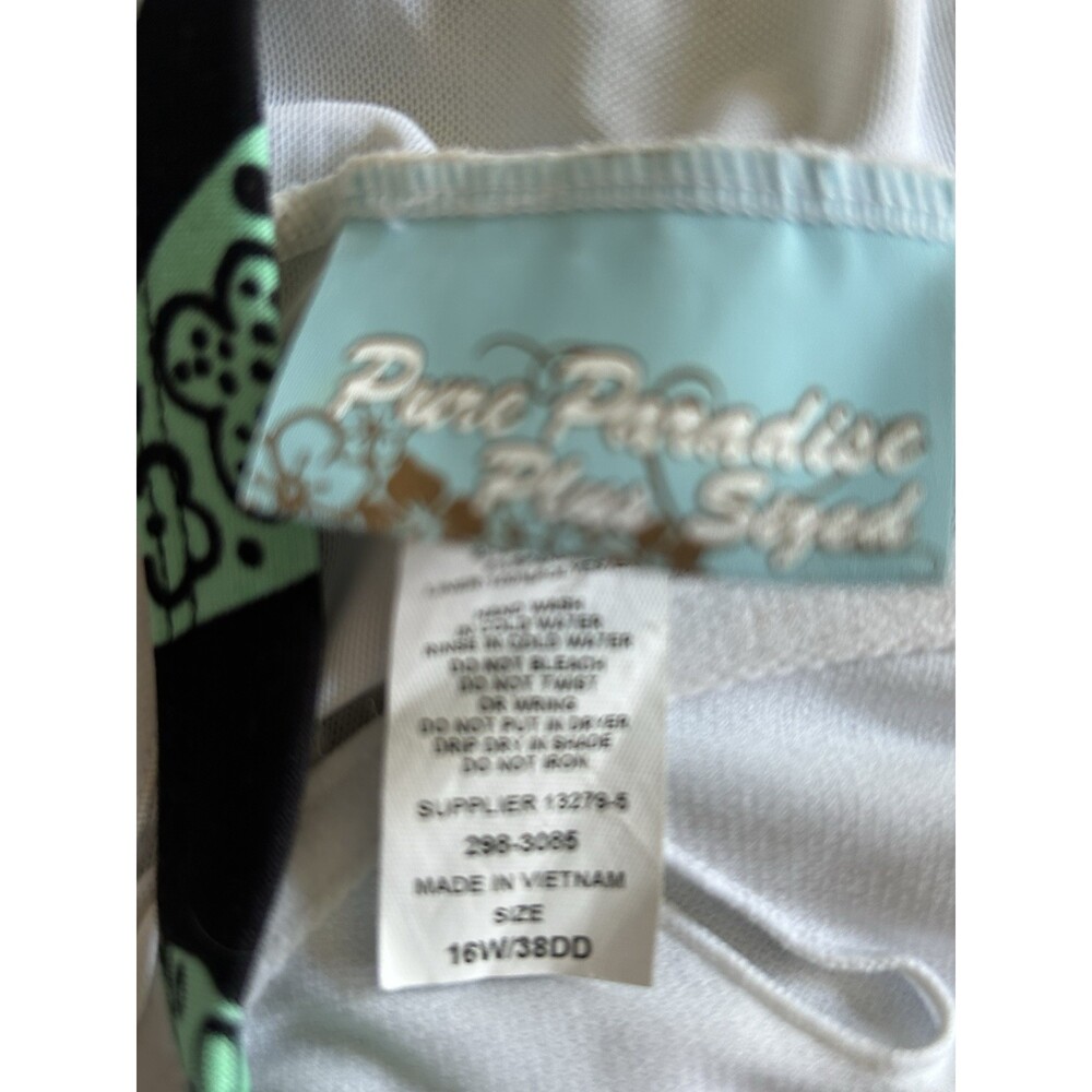 Plus Size Swim Top Sz 16W Underwire Bra, No Padding. Slimming - Picture 4 of 4